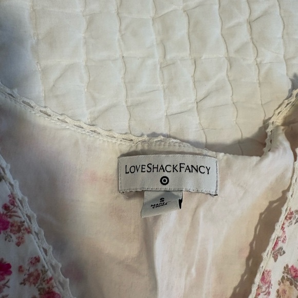 LoveShackFancy Pink and White Floral Dress - Picture 2 of 3